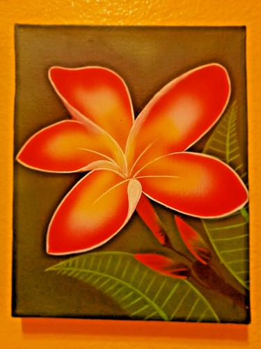 Framed modern watercolor bali - watercolor,