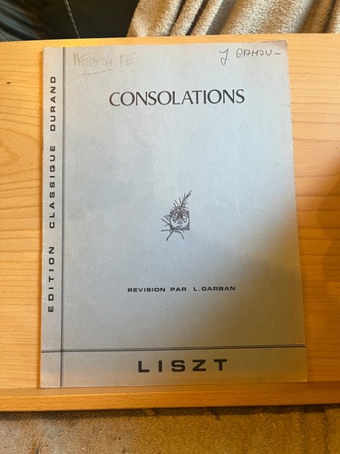 Liszt consolations pour - liszt,