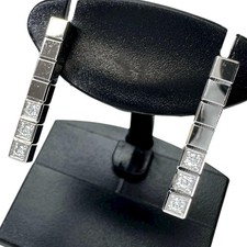 Boucle d'oreille Chopard Ice cube Diamond 3Px2 K18WG or blanc 3,4 g...