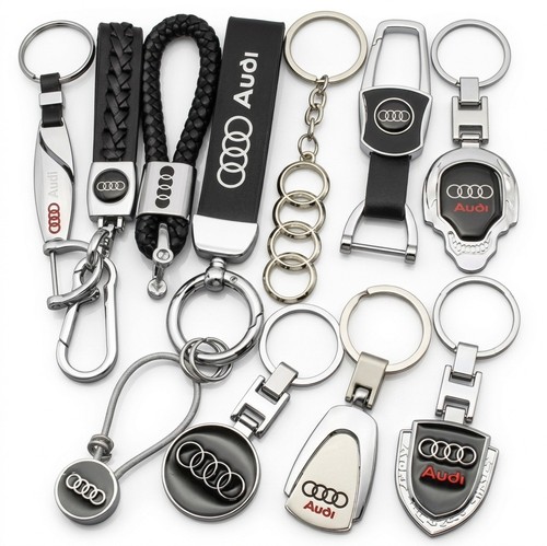 Porte clefs audi cuir - porte, 3d