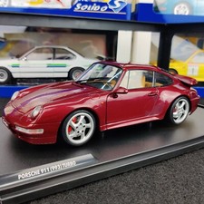VOITURE SOLIDO PORSCHE 911 (993) TURBO ARENA RED 1997 1:18 NEUF BOITE