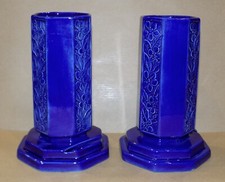 PAIRE DE VASE FAIENCE DE