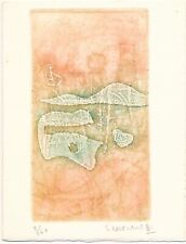 Shoichi HASEGAWA gravure signée numérotée carte de voeux très bon état