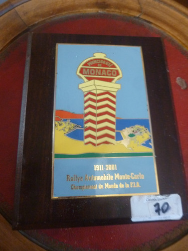 Plaque émaillée championnat - plaque,