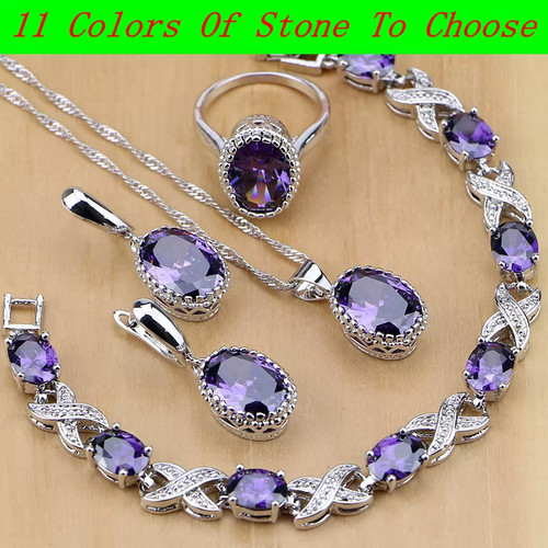 Ensemble bijoux argent - en,