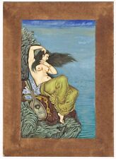 Peinture De Femme Nue Avec Instrument De Musique Pour Mur 7x10 Pouces