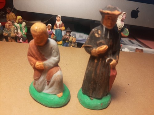 Lot santons ancien 9 cm - de, h