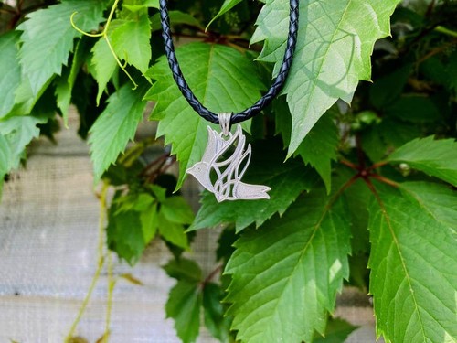 Pendentif trident colombe - pendentif, de