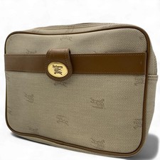 Pochette Burberry en toile et