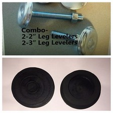 Set of 4 Leg Levelers (2" & 3") AND 4 Rubber Feet **NEW** ~~FREE SHIPPING~~