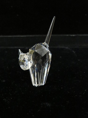 Swarovski faceted crystal cat - faceted,