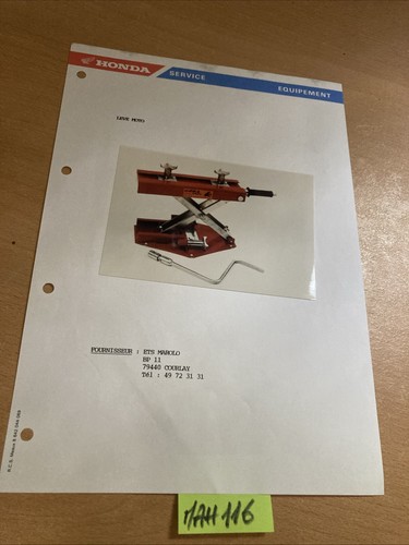 Honda service moto - , équipement