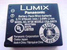 Batterie Lumix DMC-TZ2 DMC-TZ1 TZ3 ORIGINALE PANASONIC