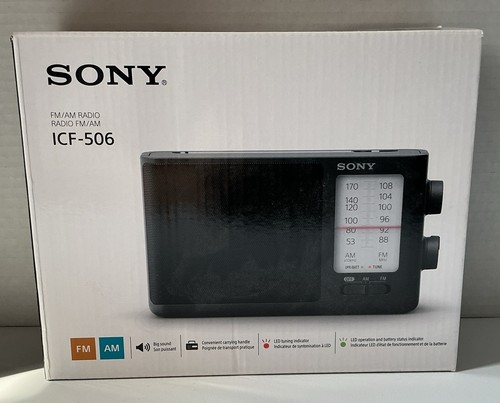Sony icf 506 portable - am/fm,