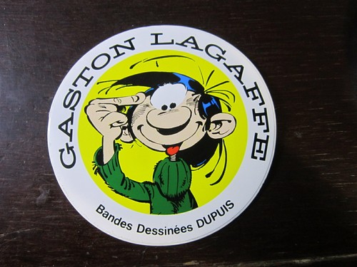 Gaston lagaffe autocollant - gaston,
