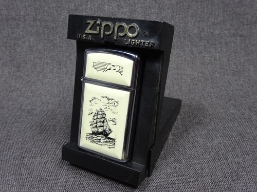 Vintage zippo scrimshaw - vintage,