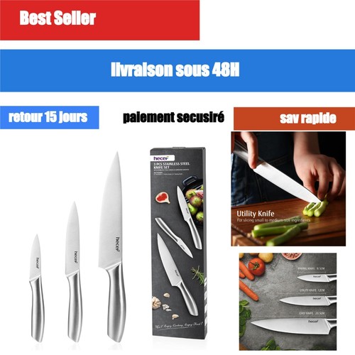 Set couteaux cuisine - 3,