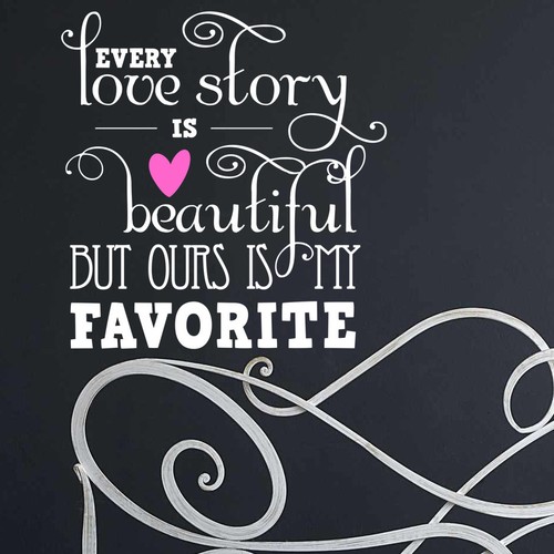 Autocollant every love story - every,