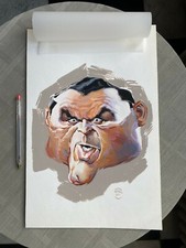 THOMAS FRISANO DESSIN ORIGINAL / ORIGINAL ART 26 x 39 EN EXCELLENT ÉTAT