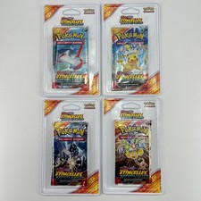 Pokémon TCG Artset 4x Booster Blister Plastique EV08 Étincelles Déferlantes Neuf