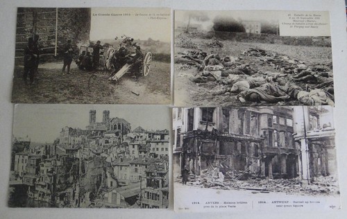 Lot cartes postales guerre - postales,