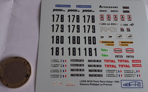 Decals décalcomanie lada niva - decals,