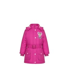 NEUF Doudoune FILLE rose motif