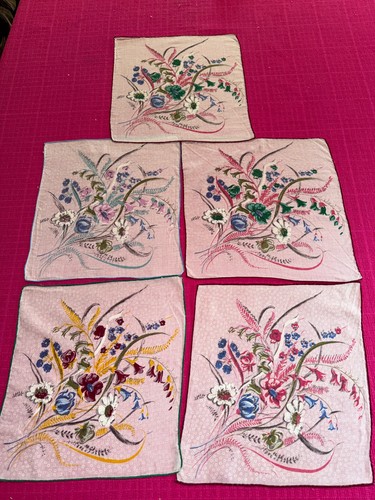 Mouchoirs anciens pur fil - anciens,