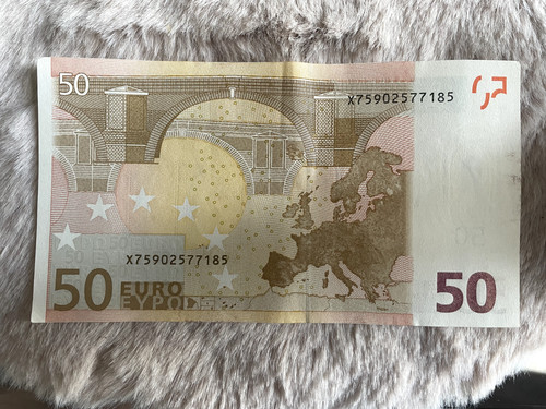 Rare billet banknote euros - banknote, 50