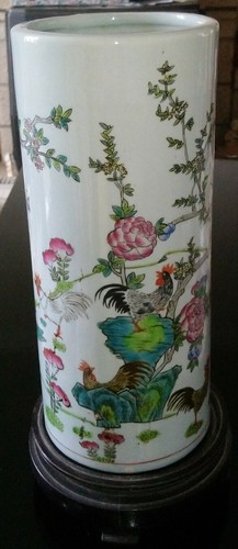 Vase rouleau ancien porcelaine - rouleau,