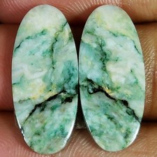 23.30 Cts 100% Naturel Mariposite Paire Ovale Cabochon Gemme 11x27x3 MM UR242