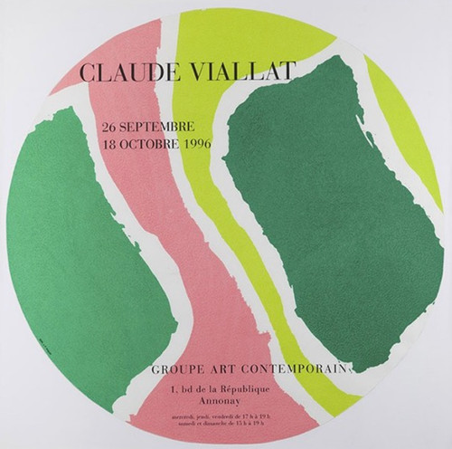 Claude viallat affiche - claude,