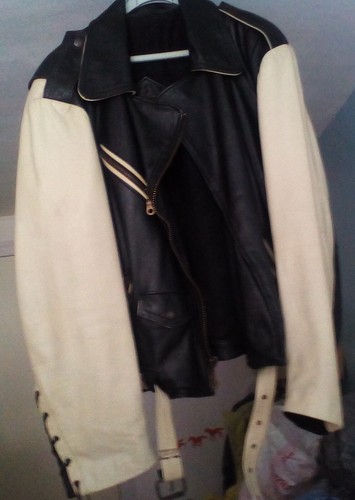 Veste cuir harley - cuir, et