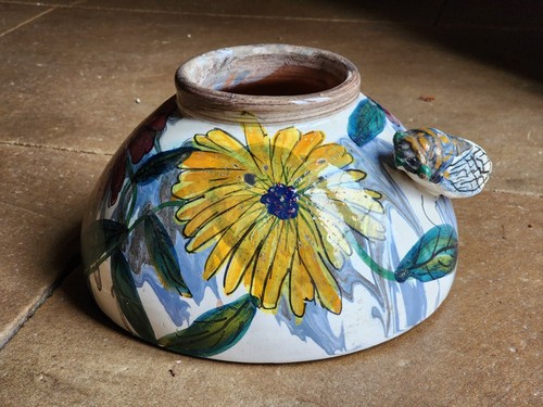 Vase ceramique vintage avec - ceramique,