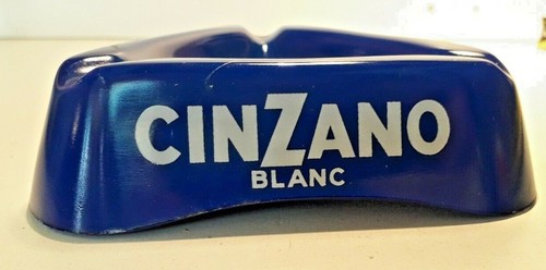 Cendrier cinzano blanc haut - cendrier,