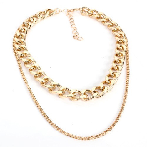 Collier fantaisie double rangs