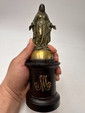 Très belle sculpture de la Vierge Marie en bronze XIXe siècle