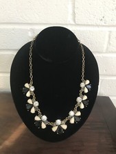 J Crew Navy Stone And Crystal