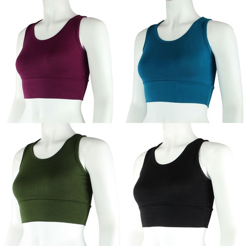 Crop top racerback unicolore - crop,
