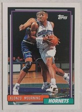 Carte NBA Alonzo Mourning 1992-93 Topps - Rookie Card #393
