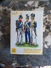 HaT n°8091 Napoleonic Swedish Infantry 1/72 set complet avec visage peint chaire