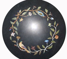 Marbre Rond 18 " Côté Table
