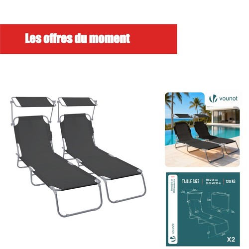 Chaise longue pliable - longue,