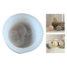 Visage Visage Bougie Moule Cire Savon Silicone Moule DIY Résine Plâtre Moule