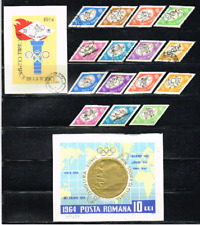 Jeux Olympiques TOKYO 1964 collection de timbres D+ND blocs et documents