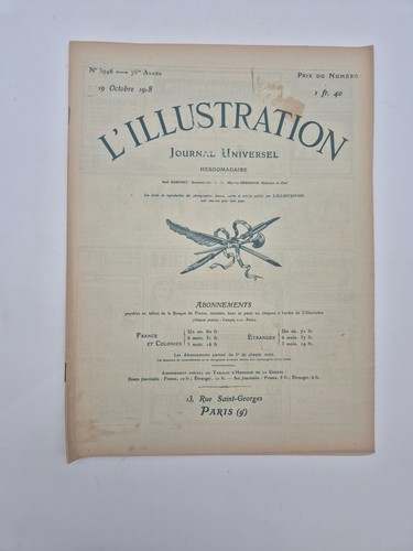 Illustration octobre 1918 - l'illustration,