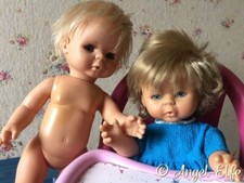 Famosa :  Lot de deux baigneurs nénuco rare jumeaux qui pleurent