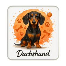 Aimant de réfrigérateur teckel : joli cadeau fait à la main pour les amoureux...