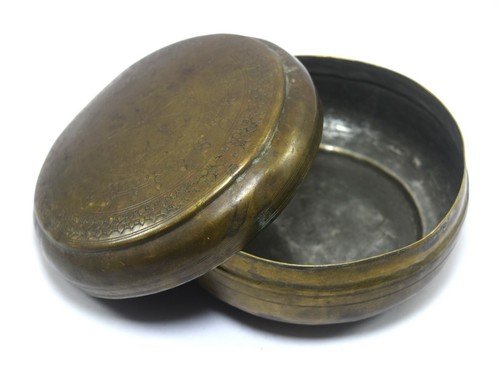 Boîte pain ronde laiton - boîte, À