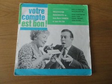 VOTRE COMPTE EST BON disque souple publicitaire A.M. CARRIERE / J. VALTON 